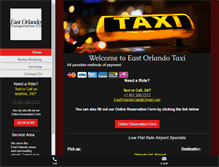 Tablet Screenshot of eastorlandotaxi.com